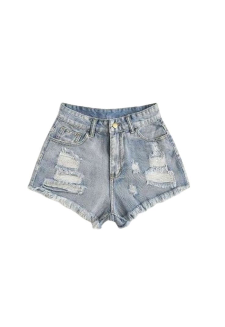 Short Jeans Mujer Mezclilla Denim Tiro Alto Excelente Horma-0