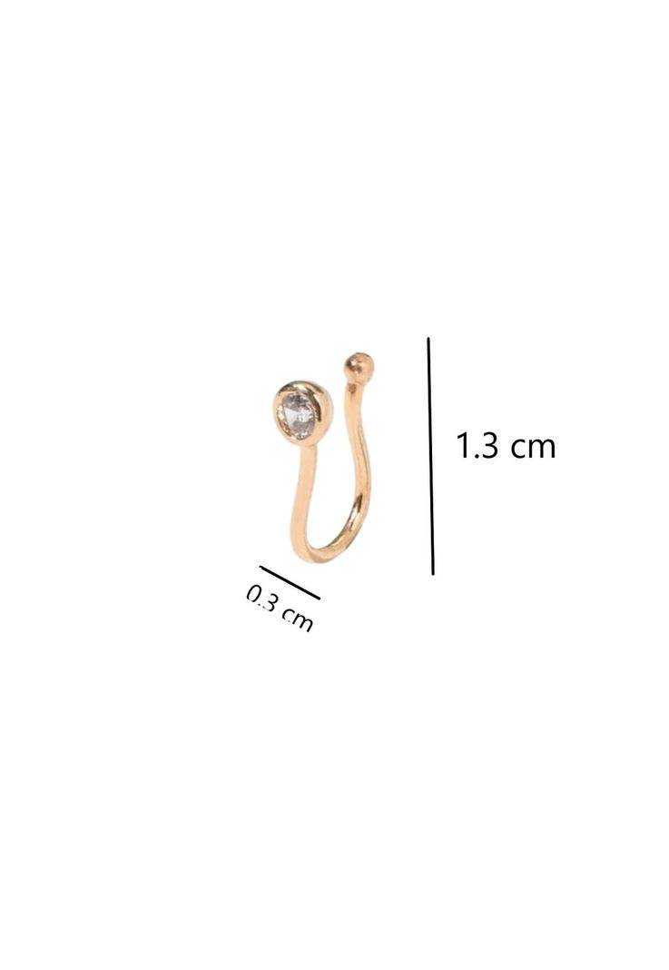 Aro cuff Nariz Falso Sin Perforacion Elegante-1