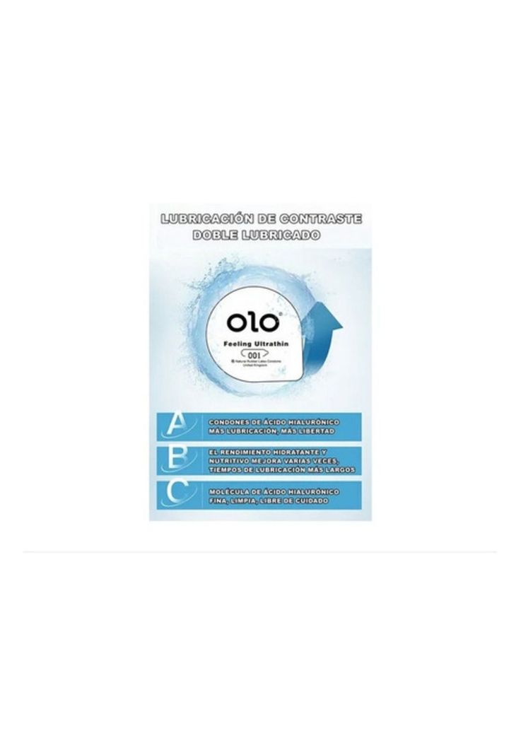 Preservativos Ultra Delgados Doble Lubricacion 3un Latex Olo-1