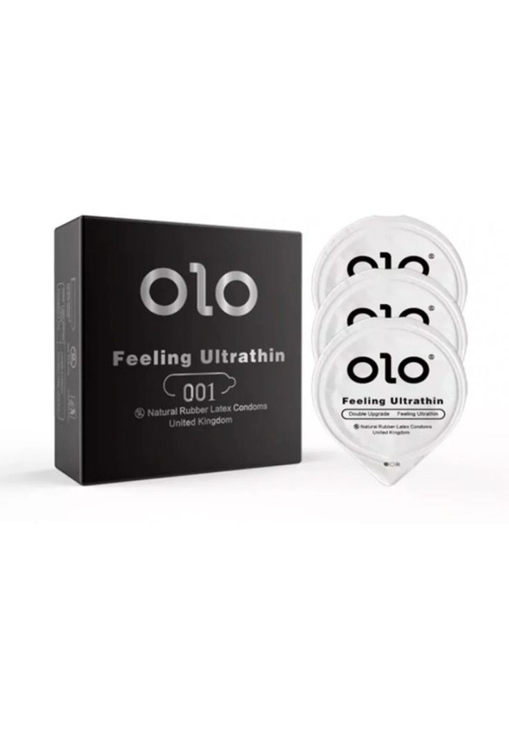 Preservativos Ultra Delgados Doble Lubricacion 3un Latex Olo-2