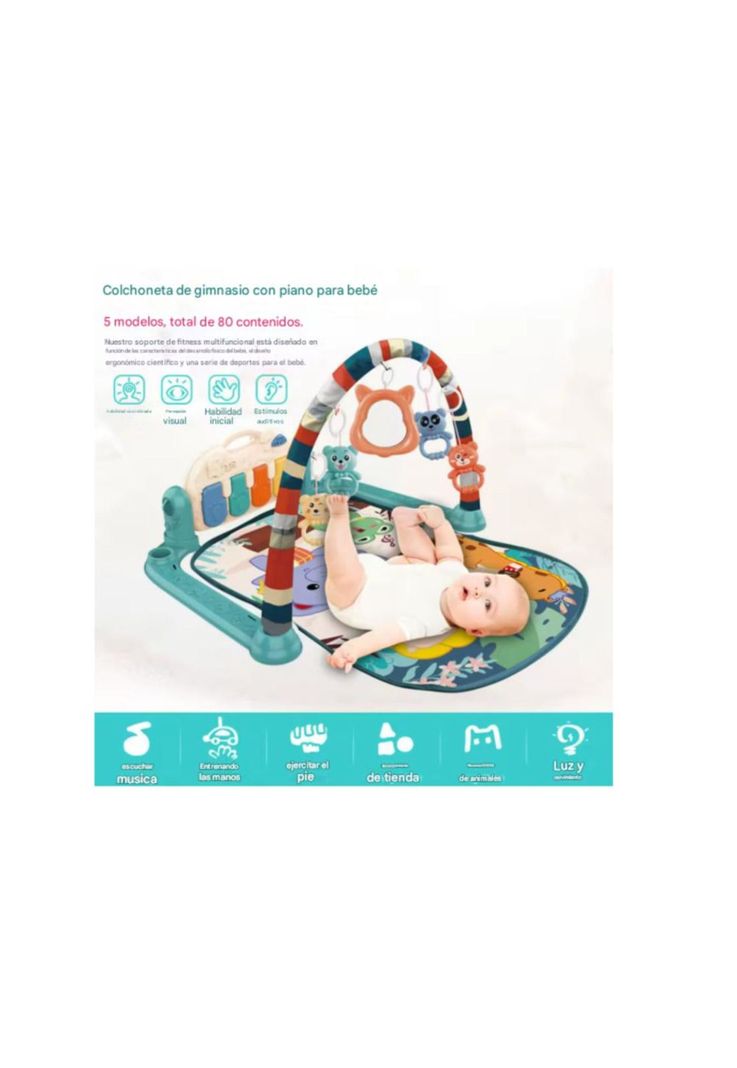 Gimnasio Fitnes Piano alfombrilla multifuncional para gatear-3