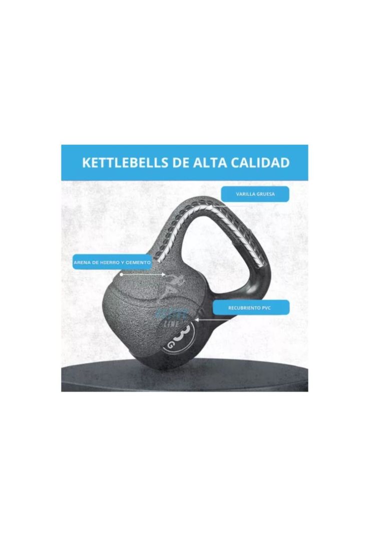 Pesa Rusa Kettlebell 16 Kg Entrenamiento Fitness CrossFit-6