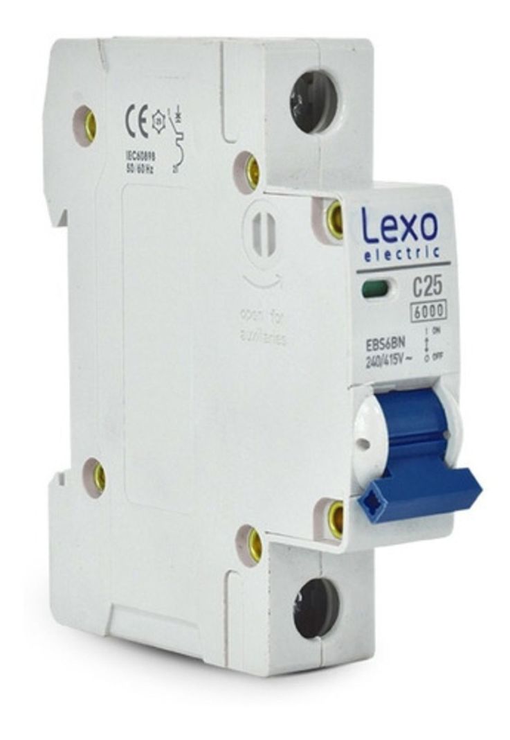 Automatico Lexo 1x25a 6ka Certificado Sec Garantia 1 Ano Blanco