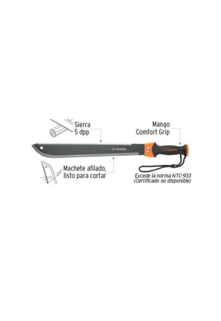 Machete Doble Filo 18 Truper Profesional-2