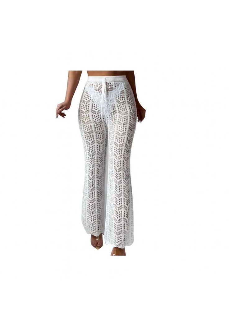 Pantalon Playero Tejido Cordon Delantero Pareo