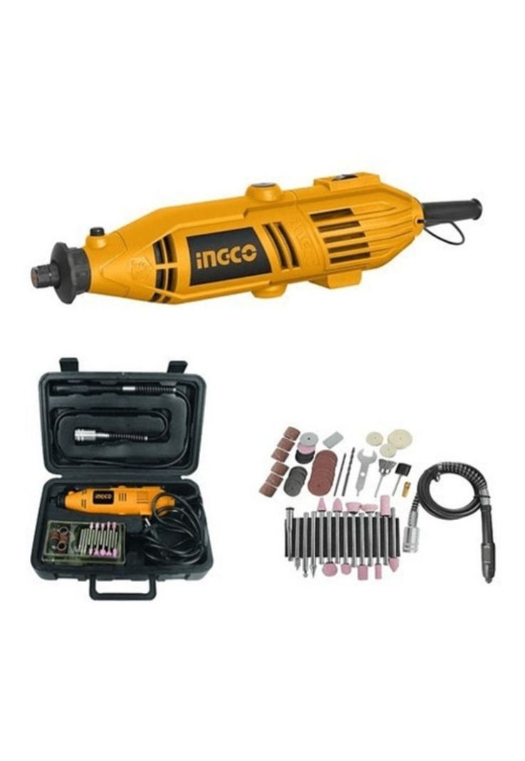 Mini Torno Con Maleta Y Acc 130w/3.2mm Ingco Mg1309-1
