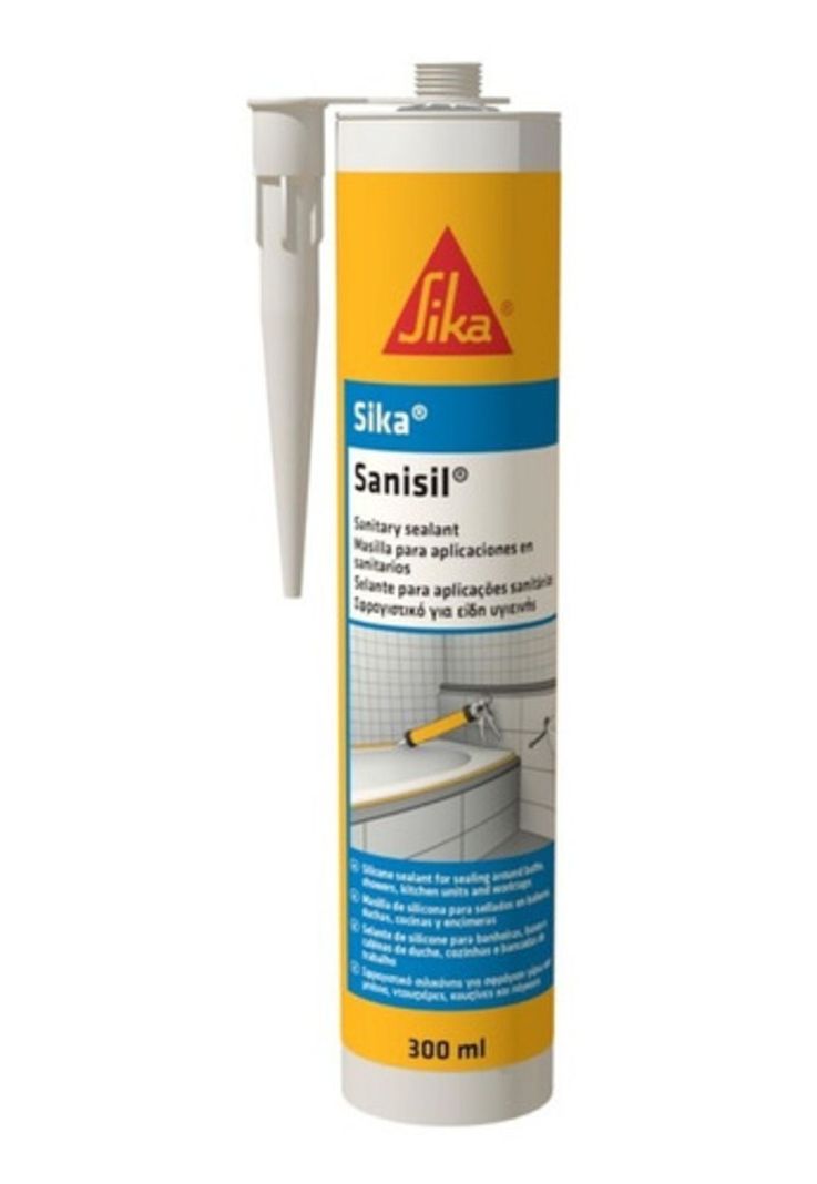 Silicona Blanca Para Baño Y Cocina Antihongo 280ml Sika-1