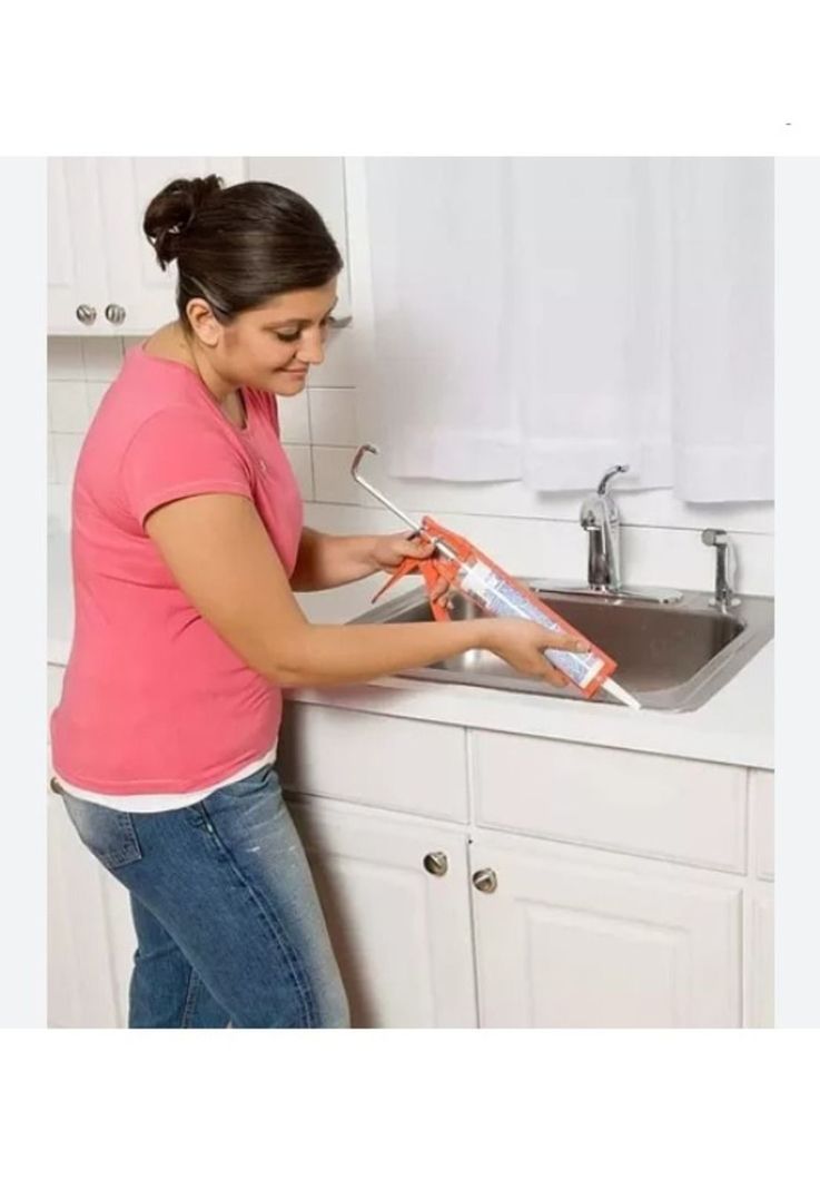 Silicona Sellador Baño Y Cocina Antihongo Transparente Interior Y Exterior Aderex 280ml-2