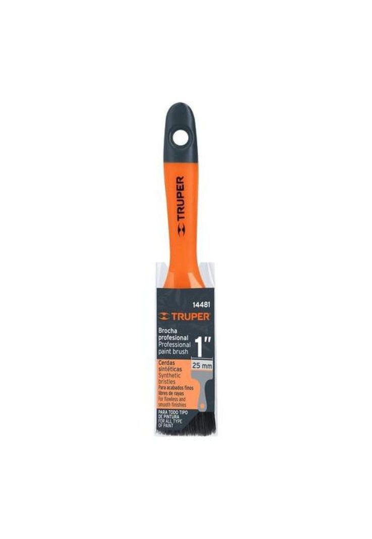 Brocha Profesional Uso General Truper 1 25.4mm Diseno 1