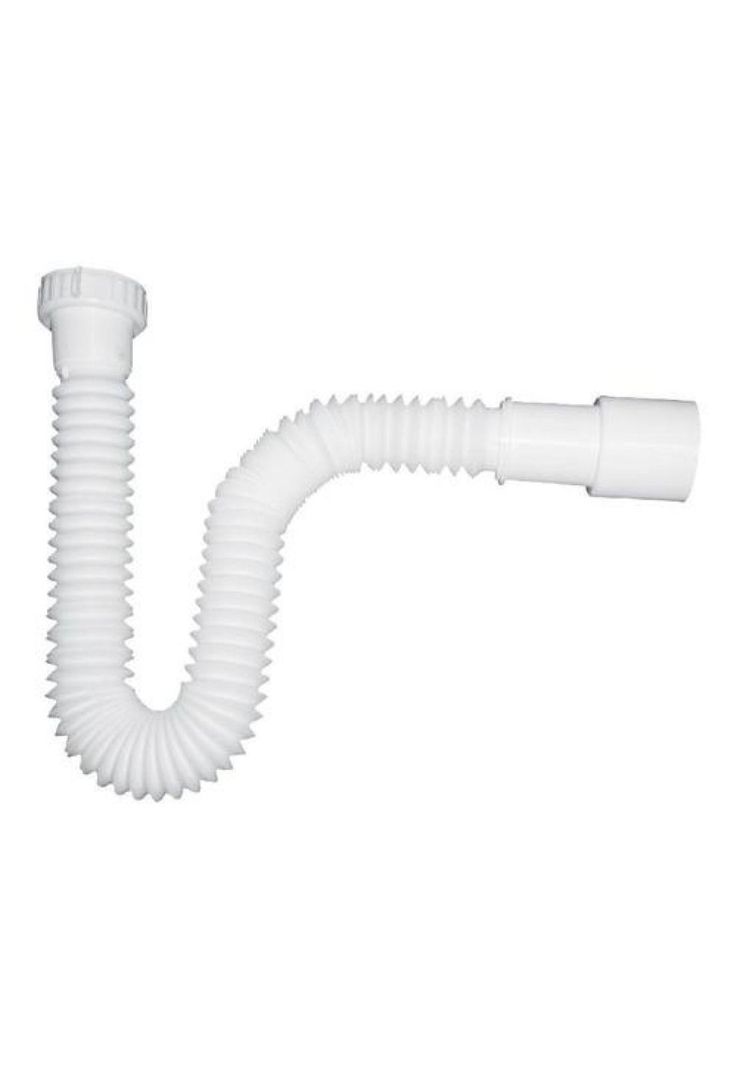 Sifon Flexible Plastico Universal Fanaloza 1.1/2 40y50mm Blanco