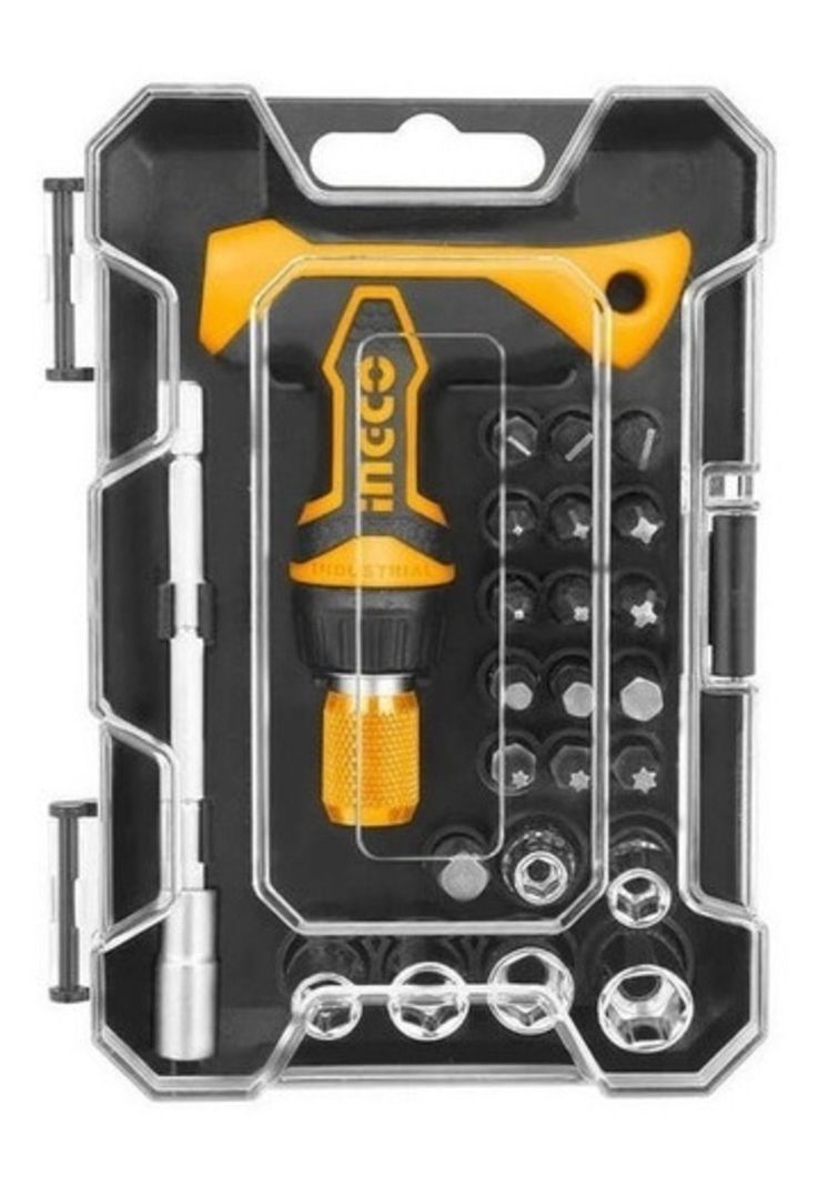 Set Destornillador En T Puntas Y Dados 24pzs Ingco-1