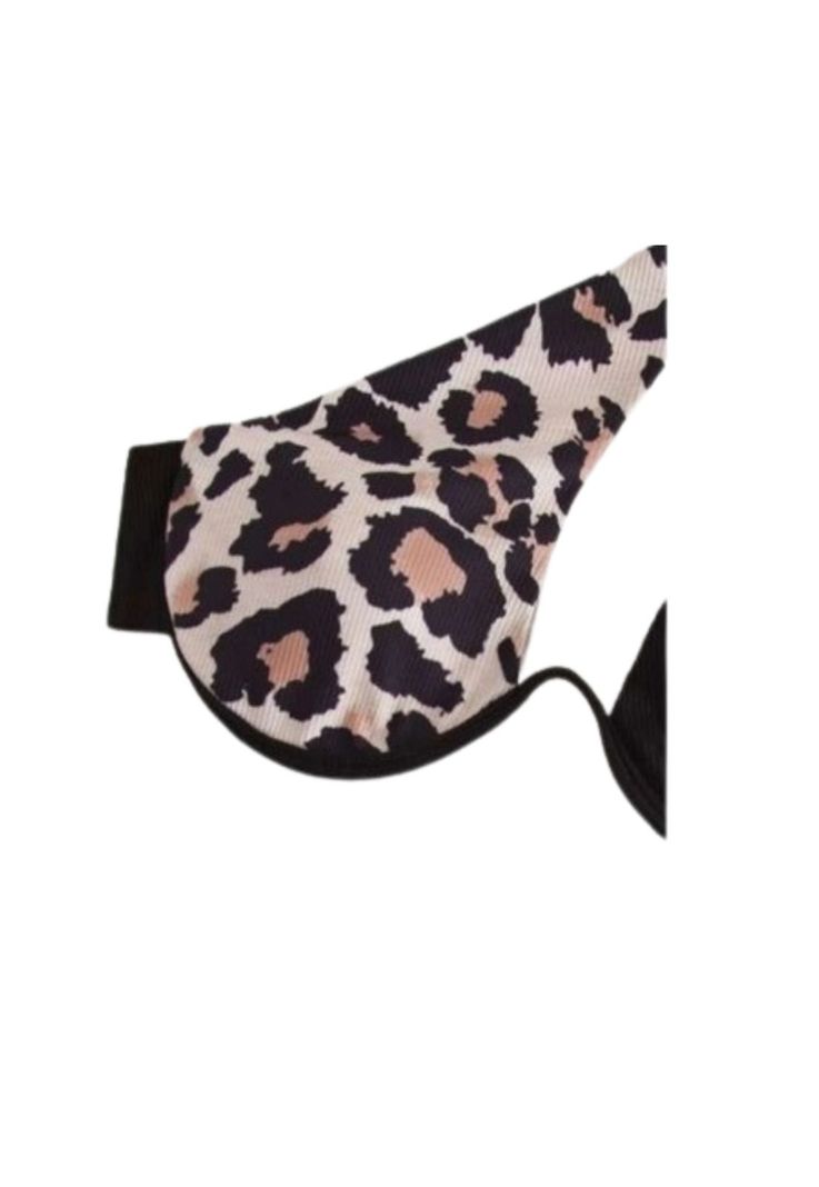 Traje Baño Bikini Alto Animal Print Con Aro Realce-4