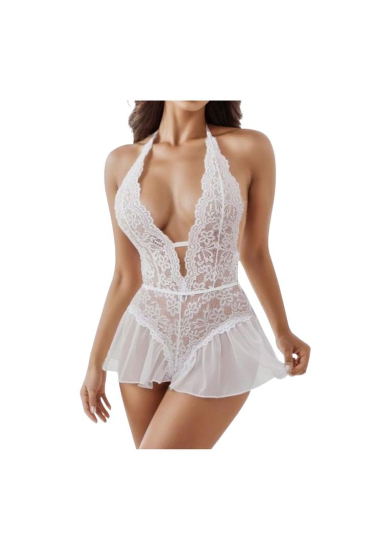 Lencería Erótica Sexy Con Sujetador Entrepierna Abierta-4