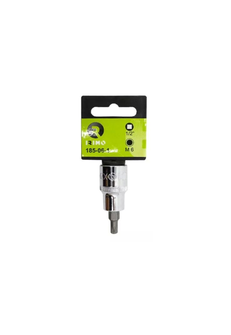 DADO PUNTA XZN 1/2' M6 185-06-1 Plateado Metalico