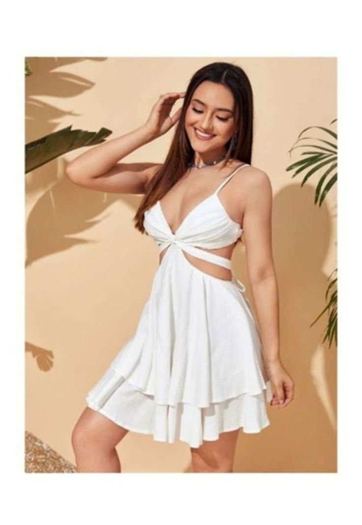 Vestido Bajo Capas Escote Lateral Levanta Pecho Casual-2