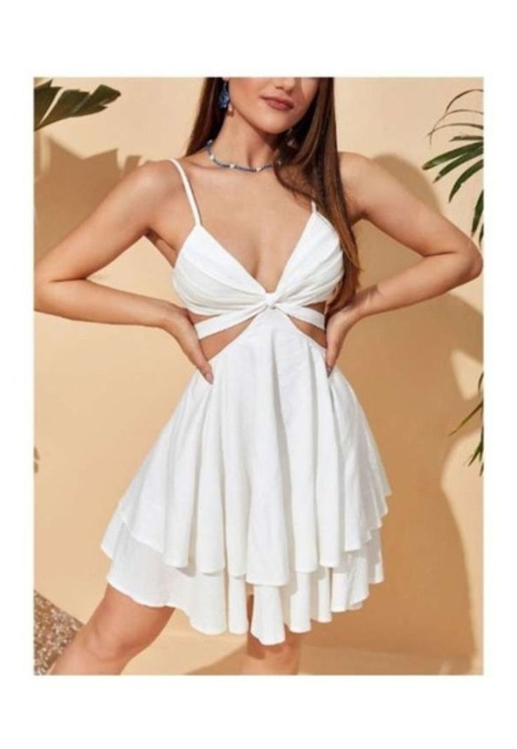 Vestido Bajo Capas Escote Lateral Levanta Pecho Casual-3