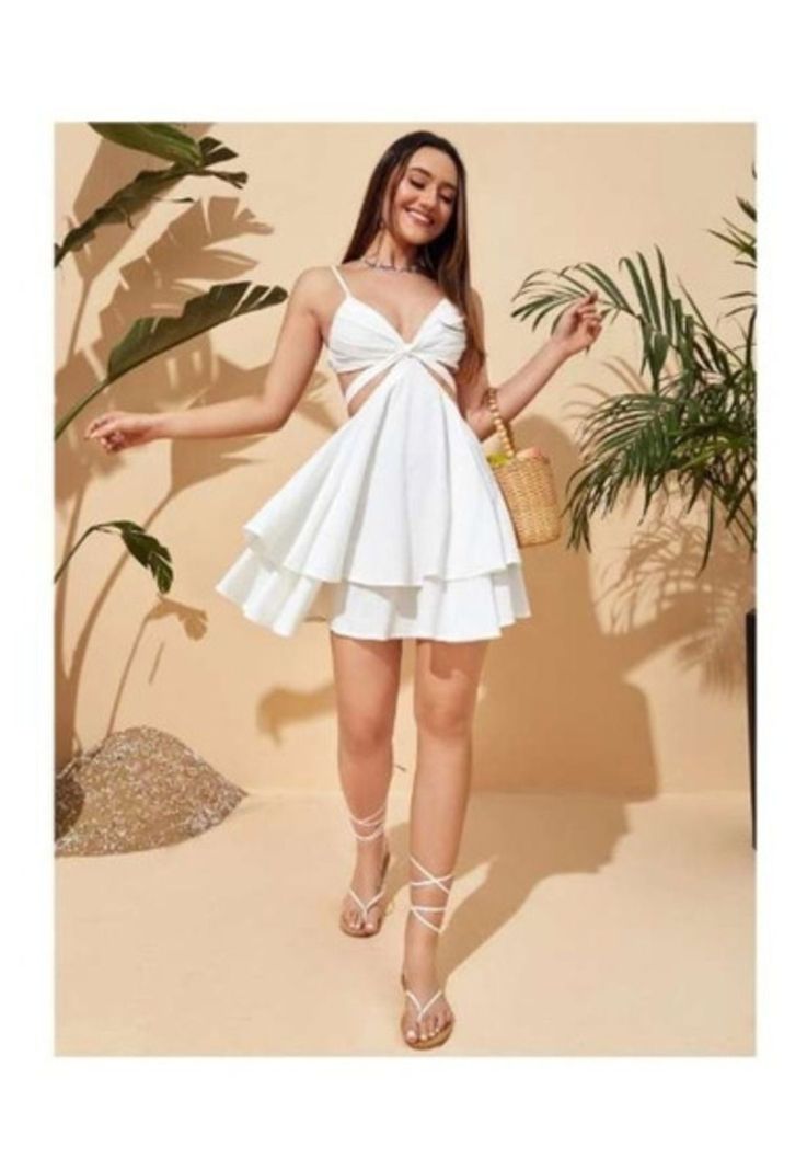 Vestido Bajo Capas Escote Lateral Levanta Pecho Casual-6