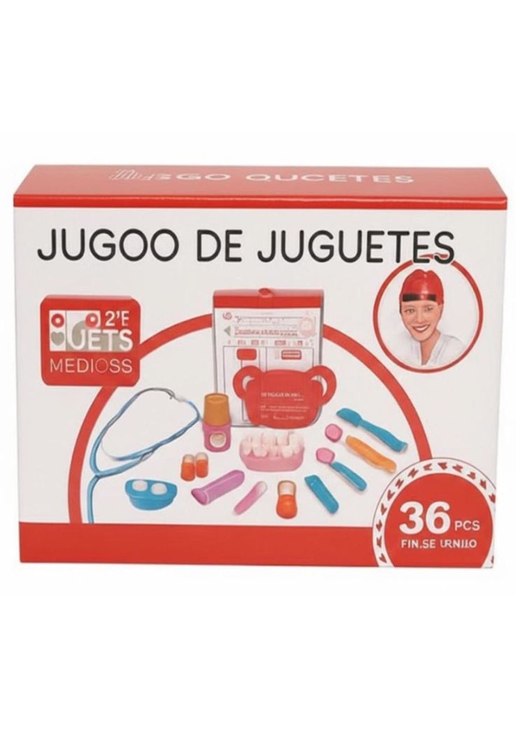 Juguete Didactico Kit Dentista Infantil De Madera Natural