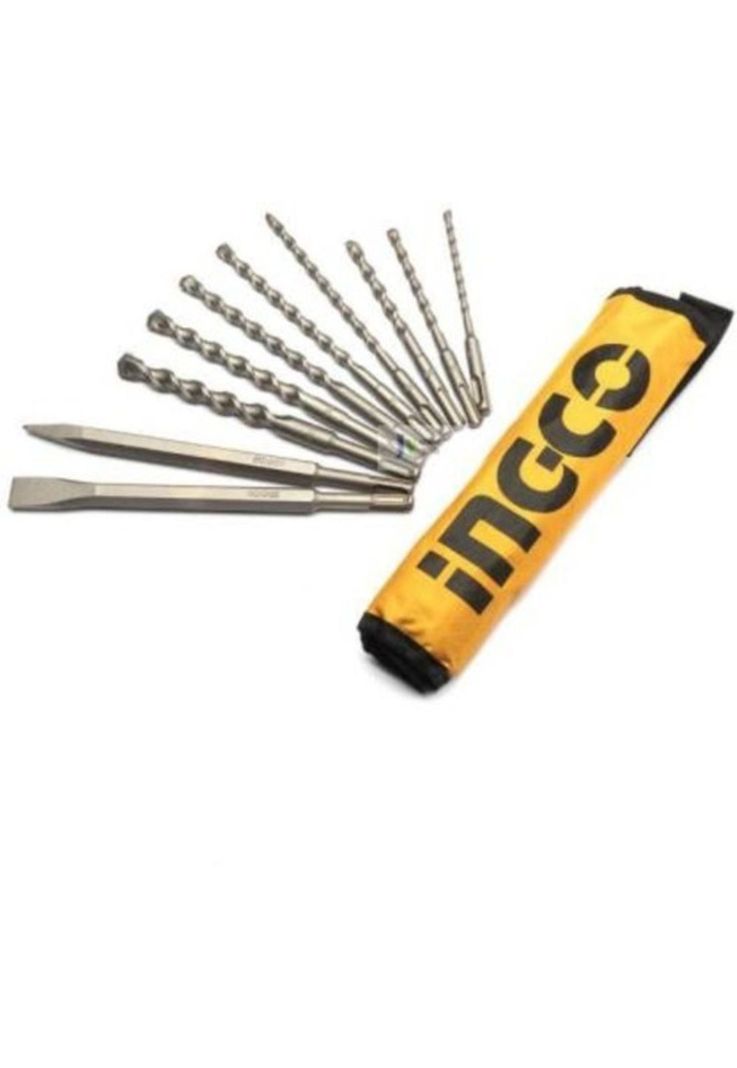 Set De Brocas Y Cinceles Sds Plus 10 Piezas Ingco-2