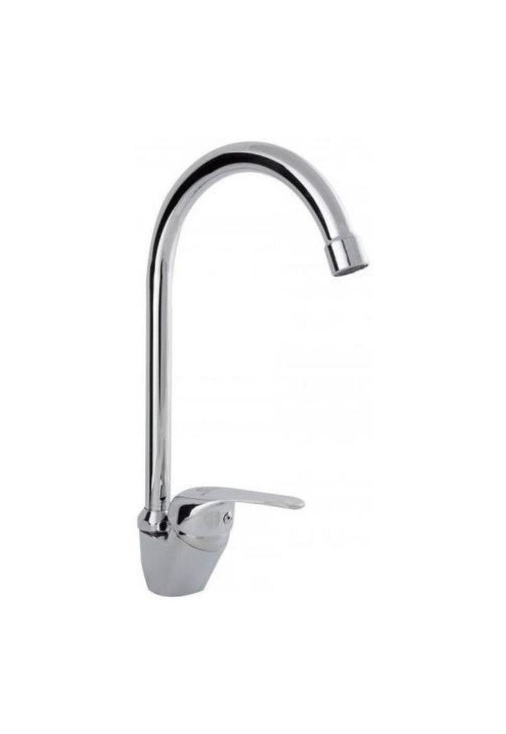 Llave Griferia Monomando Lavaplatos Hoffens Plata