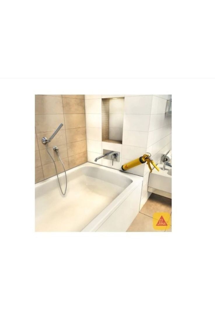 Silicona Blanca Para Baño Y Cocina Antihongo 300ml Sika-1