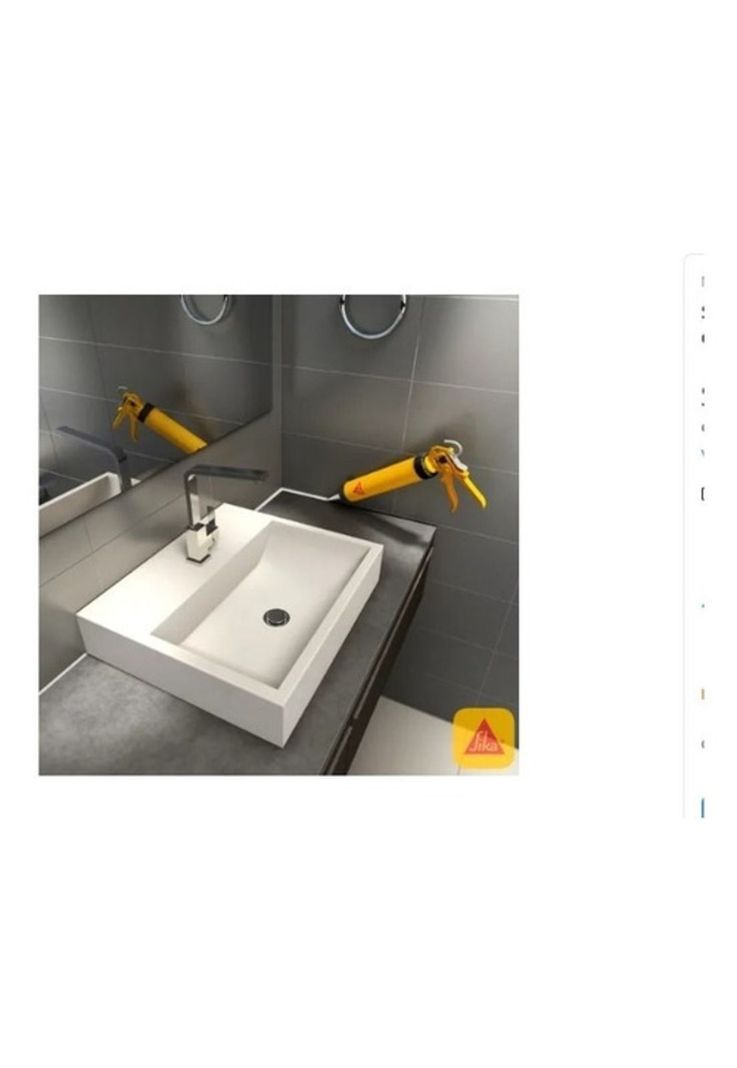 Silicona Blanca Para Baño Y Cocina Antihongo 300ml Sika-2