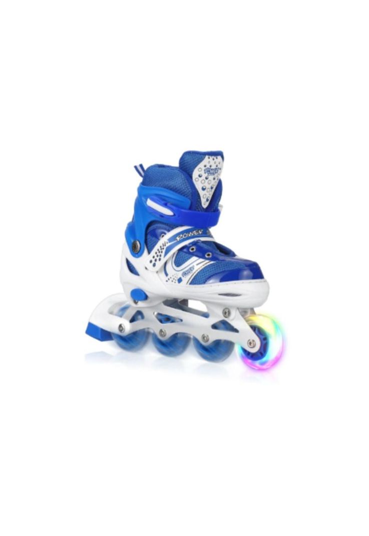 Patines Lineales Ajustables Con Luz+Kit De Protección Niños-1