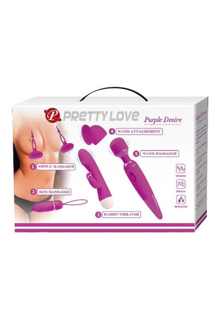 Juego De Vibradores Masajeadores Estimulante 5pcs Prettylove-6