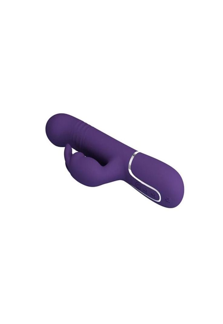 Vibrador Conejo con Empuje y Perlas Vibratorias Giratorias-3