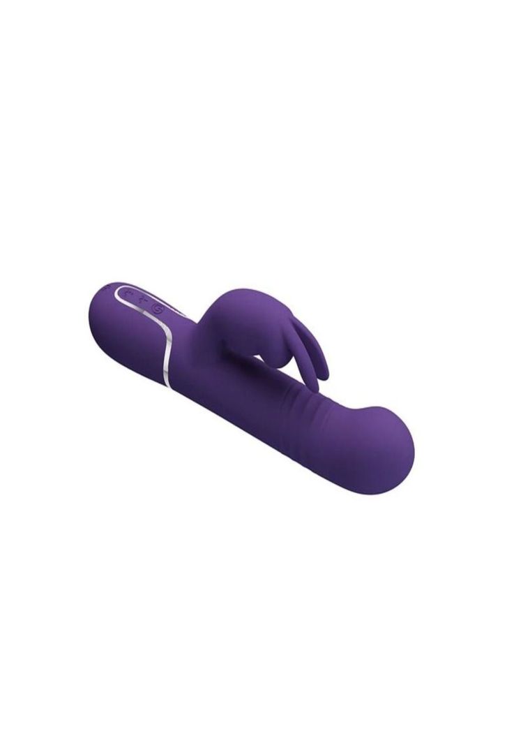 Vibrador Conejo con Empuje y Perlas Vibratorias Giratorias-4