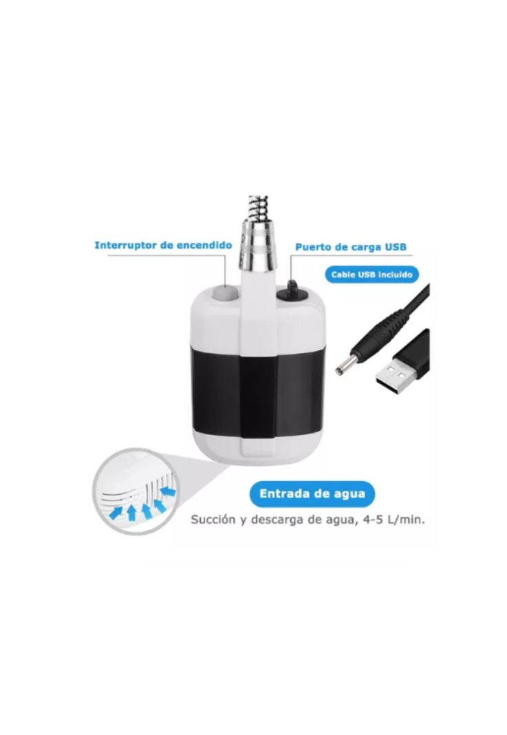 Ducha Regadera Portátil Recargable Para Exteriores Camping Aire Libre-2