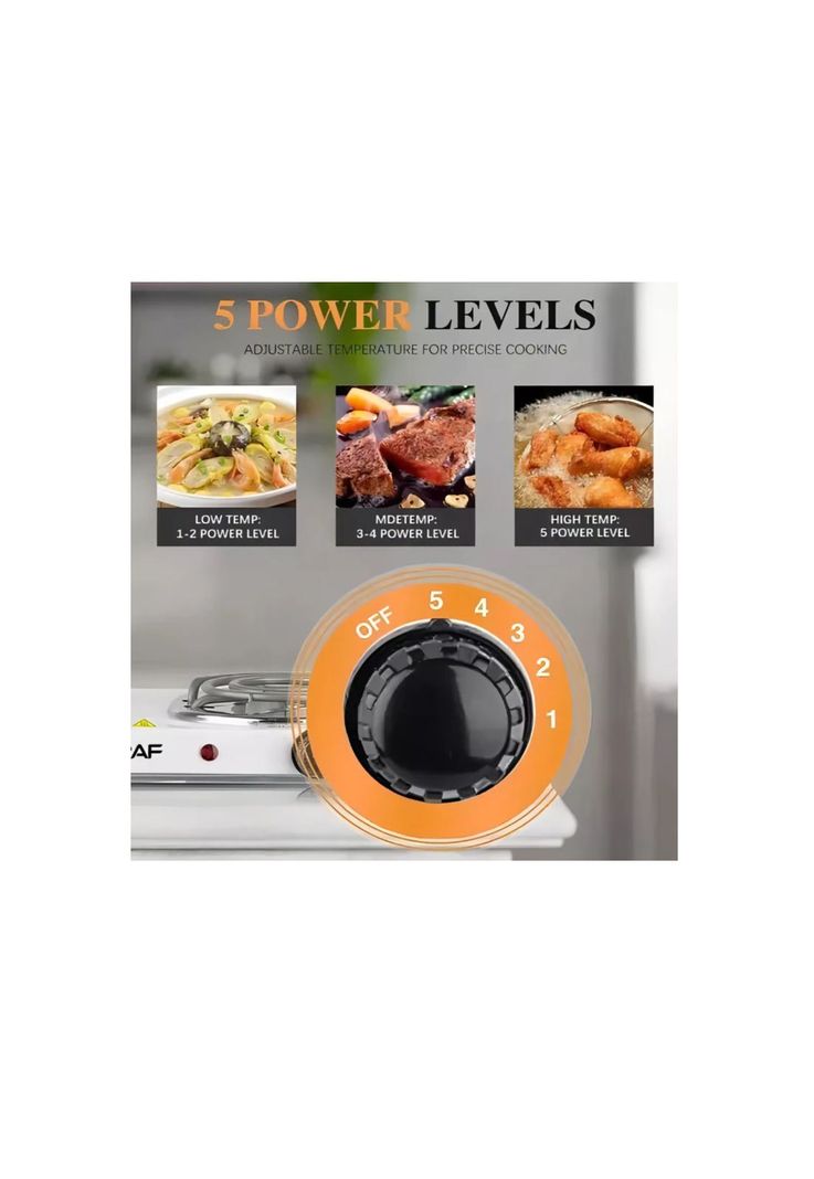 Cocina Eléctrica Doble Plato Portátil Encimera De 2000w-4