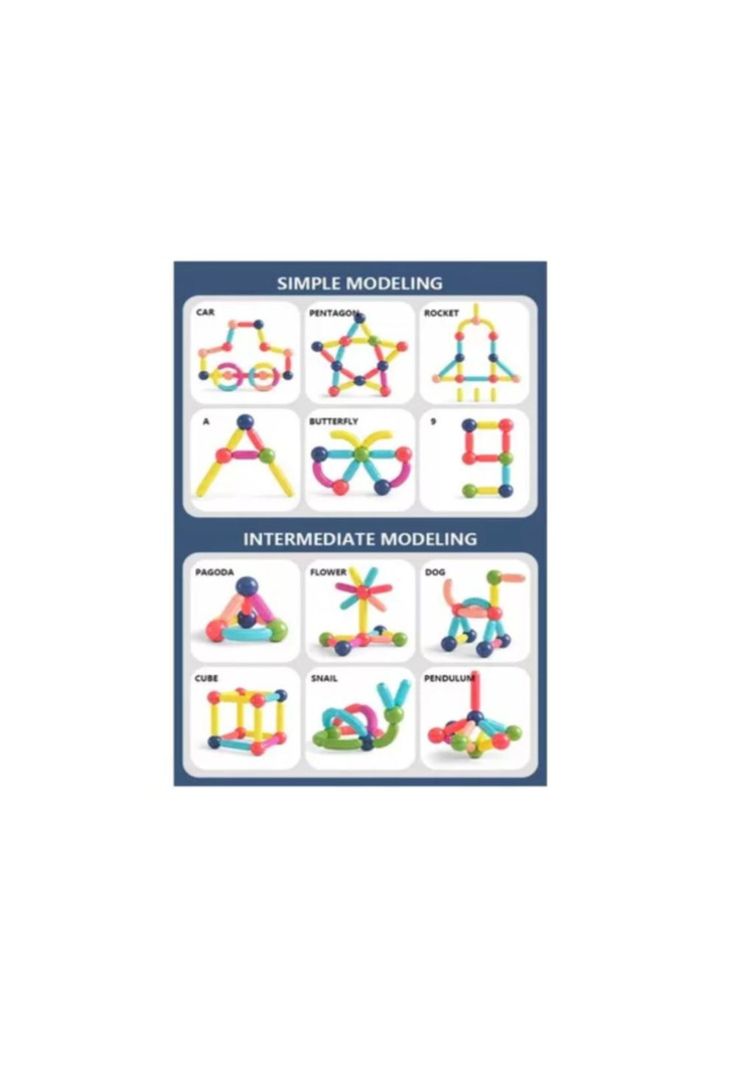 JUEGO DIDACTICO BLOQUES MAGNETICOS CONSTRUCCION 180PCS NIÑOS-2