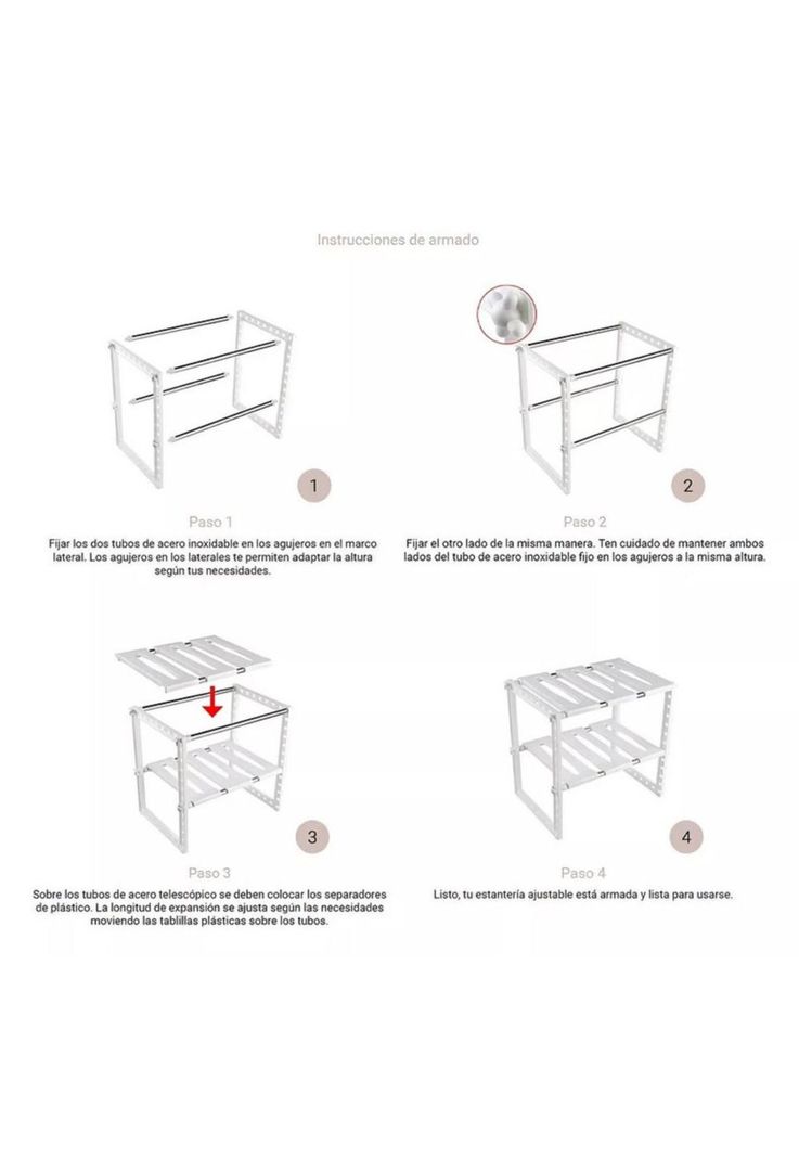 Estante Organizador Extensible Cocina-4