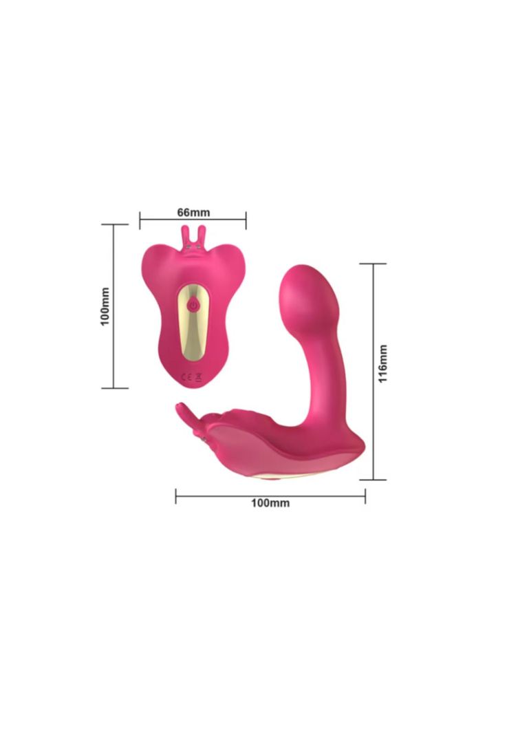 Vibrador y Succionador a Control Remoto Mambo Inalámbrico Juguete Sexual-5