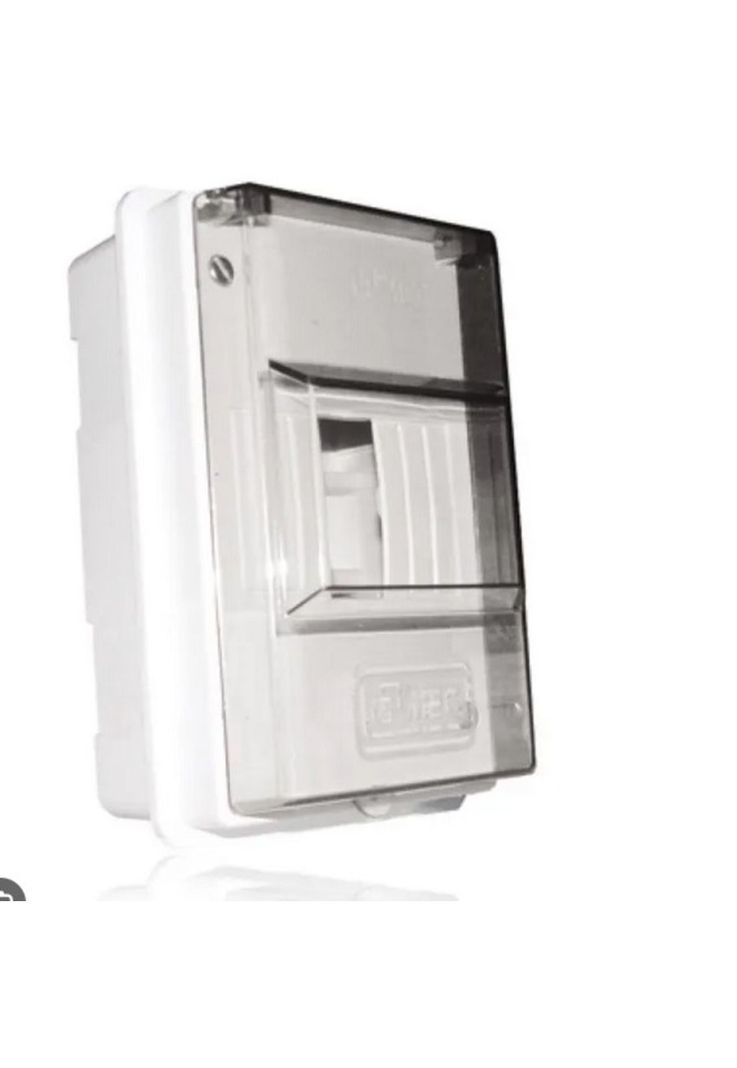 Tablero Electrico Embutir 4 puestos con Riel 4din PVC autoextinguible-1