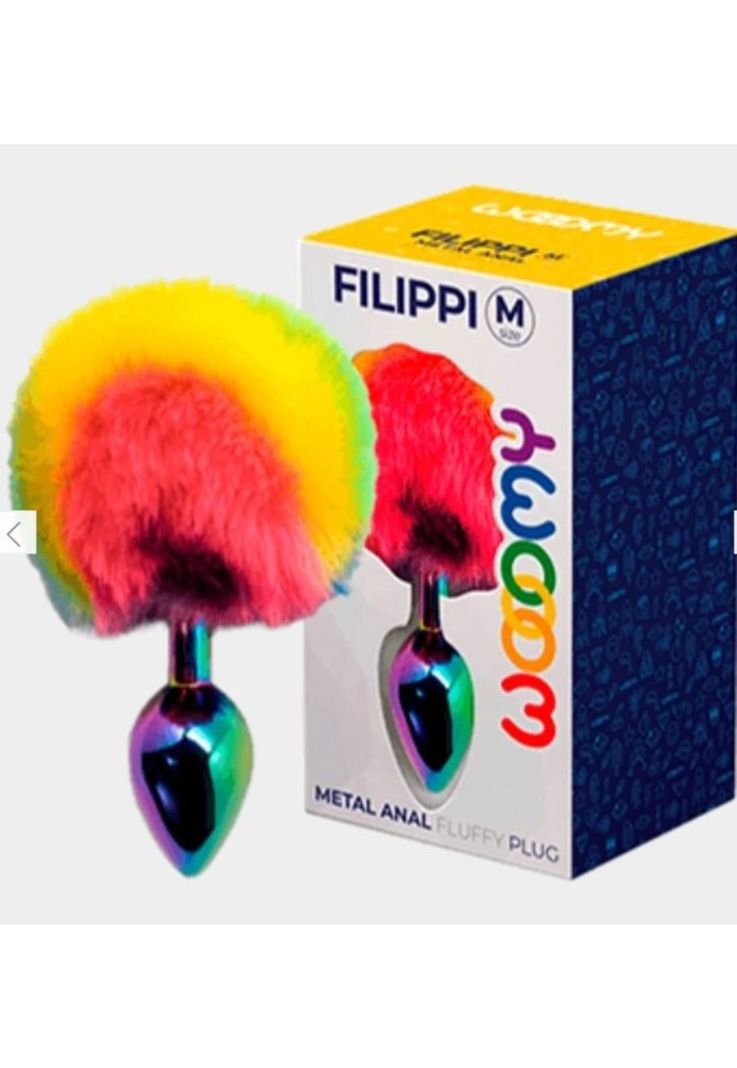 Plug Anal Metálico Multicolor Wooomy Filippi M-1