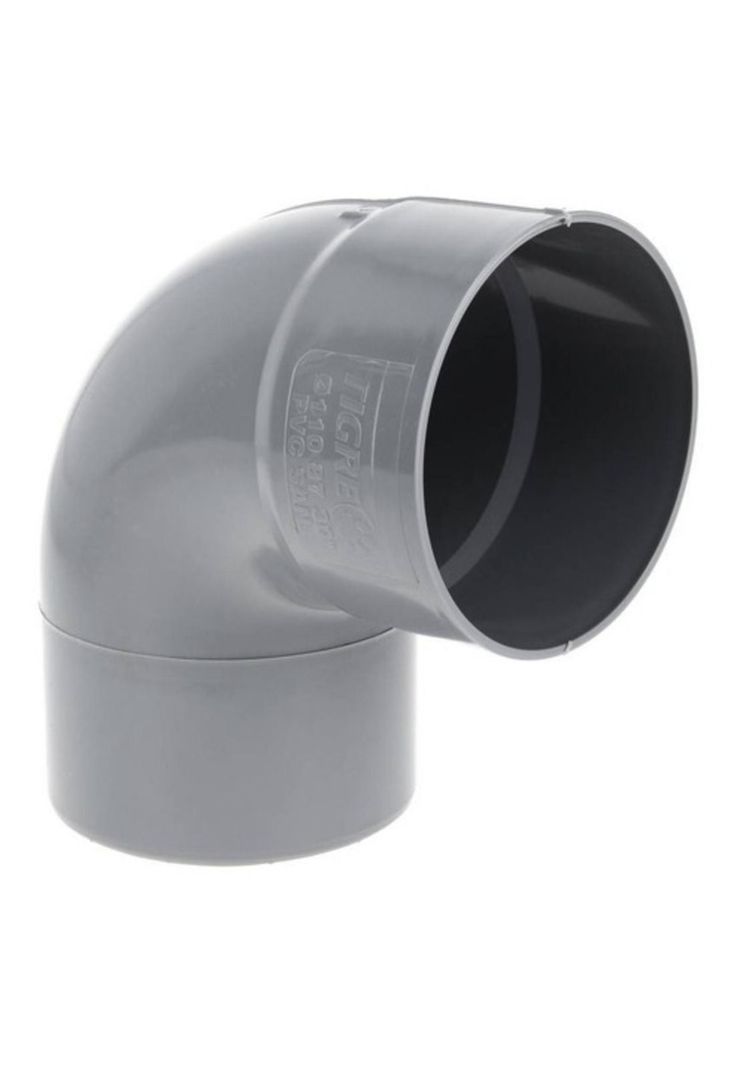 Codo Pvc Sanitario 110mm * 90 Grados Gris Petroflex-0
