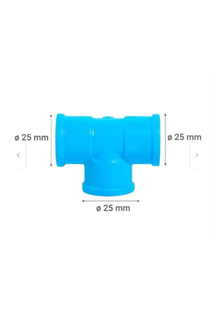 Pack 10 Unidades Tee PVC-P Cementar 25MM PN10-2