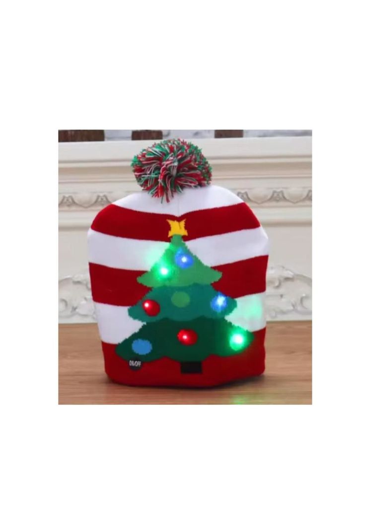Pack de 3 Gorros de Navidad con luces Led Surtido Santa-4