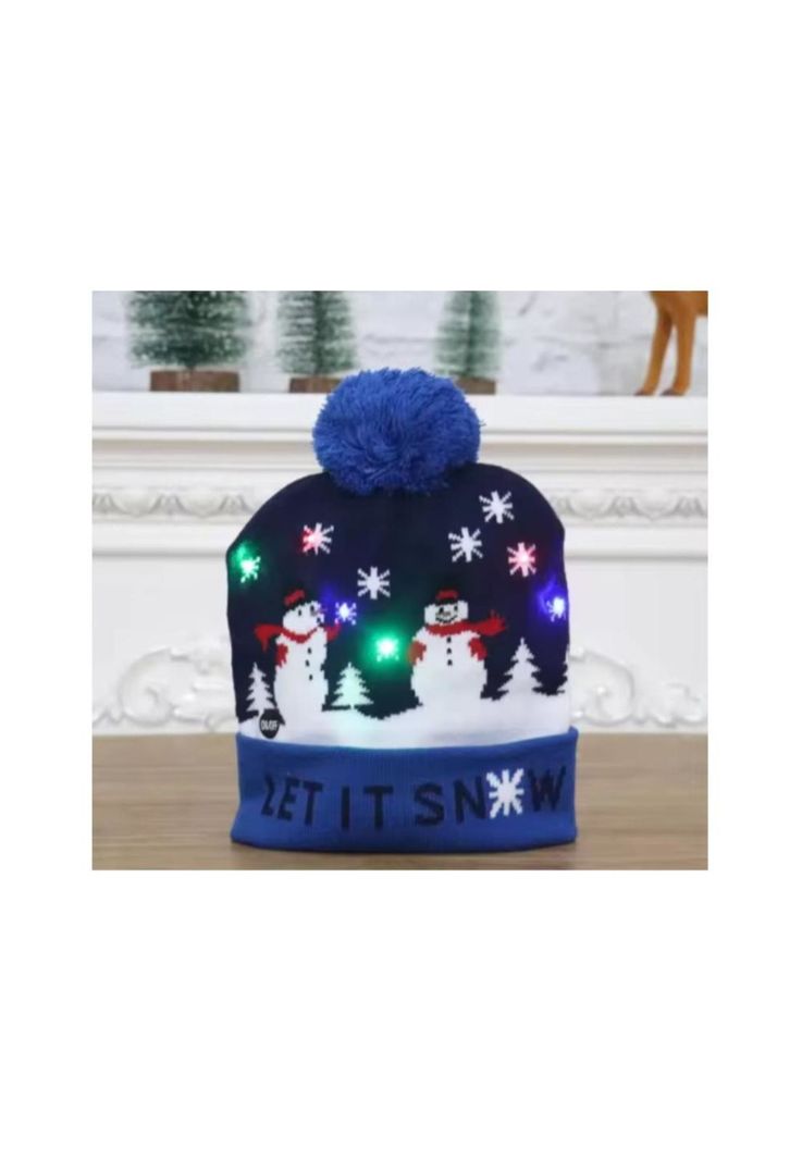 Pack de 3 Gorros de Navidad con luces Led Surtido Santa-5