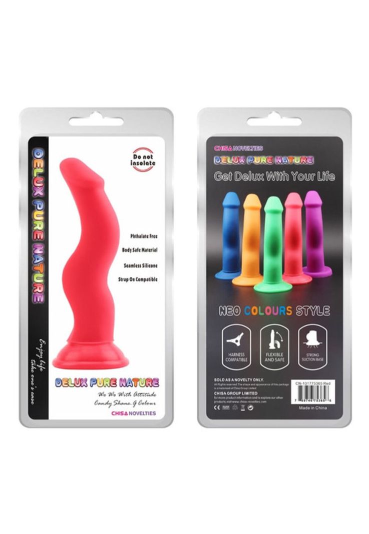 Dildo Consolador Curvas Reales Flexible Deluxe Chisa-0