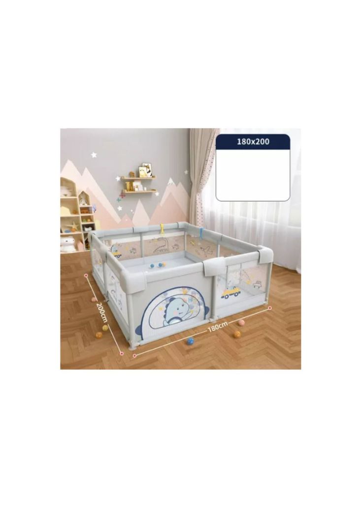 Corral Centro De Juego 2 X 1.8 M Portátil Bebés Y Niños-3