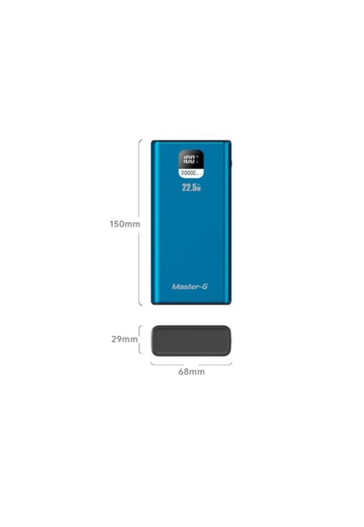 Batería Externa Power Bank 20000 Mah 22.5w Master-g Portátil-5