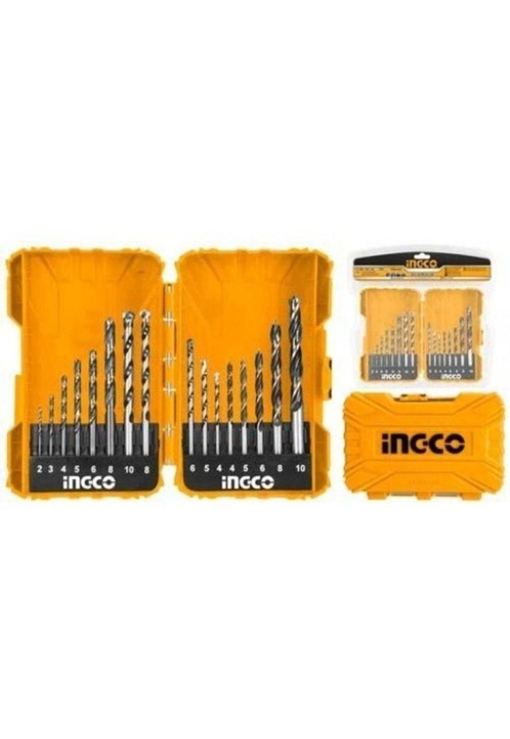Set De Brocas 16pcs Metal/concreto/madera Ingco Profesional-0