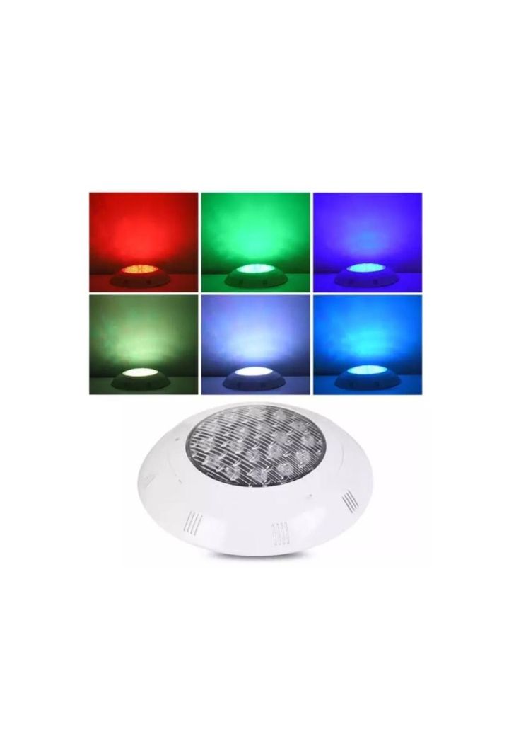 Foco Luz Led de Piscina con Control Remoto 24w Multicolor-0