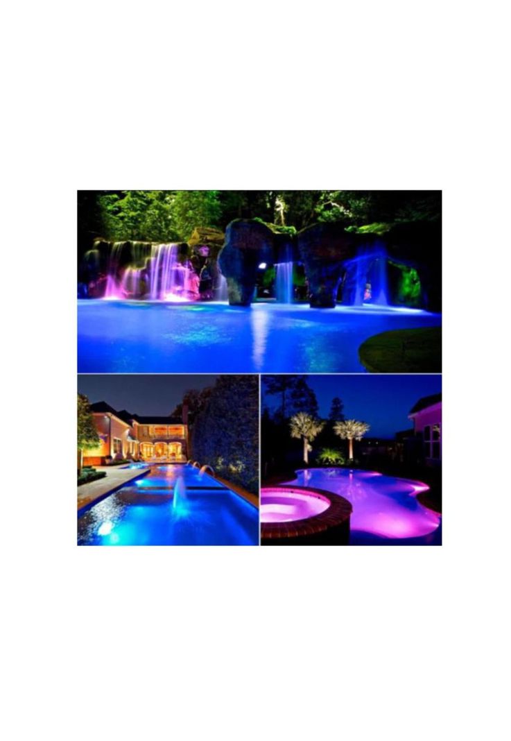 Foco Luz Led de Piscina con Control Remoto 24w Multicolor-7