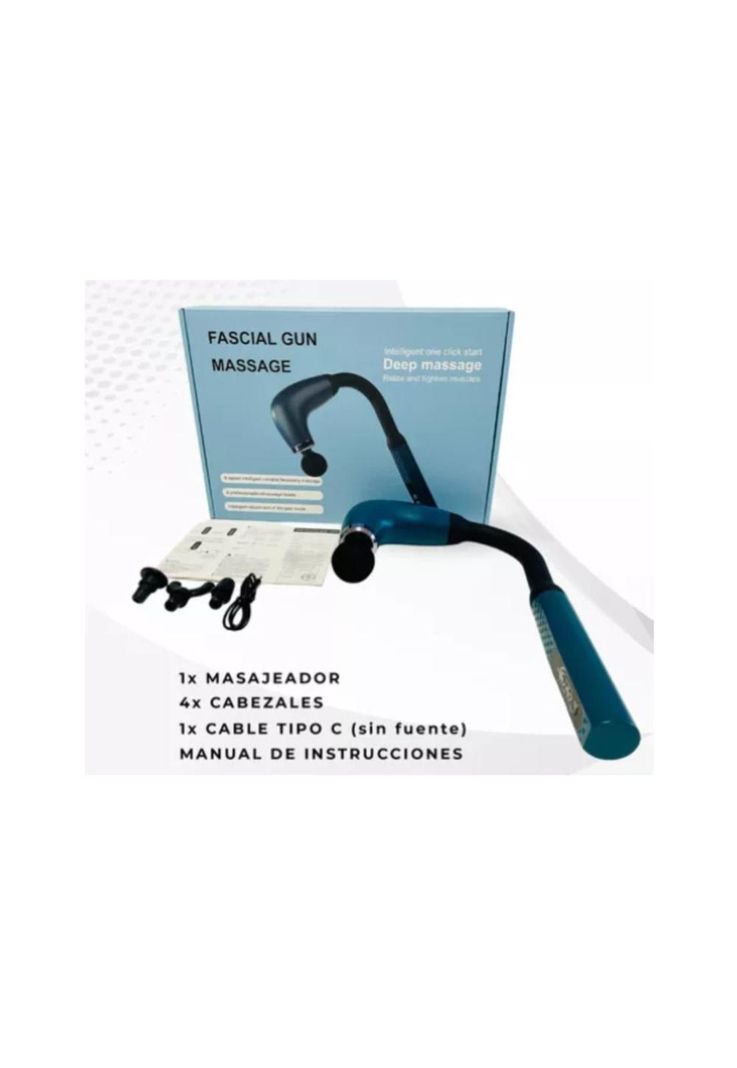 Masajeador Pistola Muscular con Mango Extendido Recargable-6
