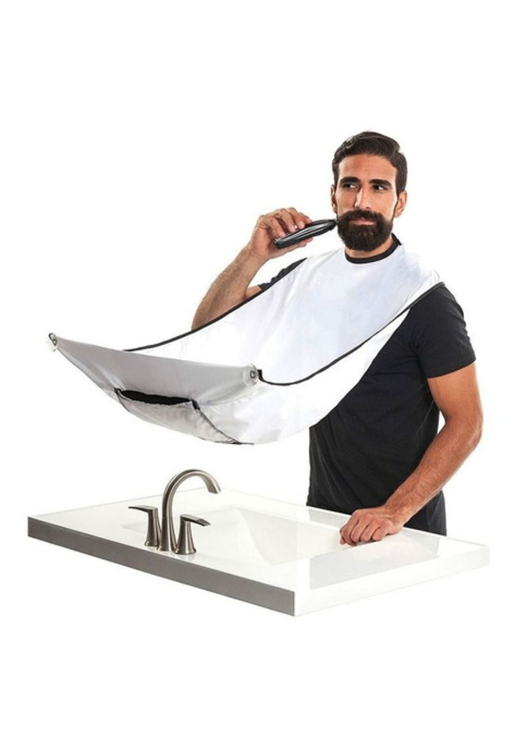 Capa Delantal Para Corte De Barba Afeitado Afeitar Blanco-1
