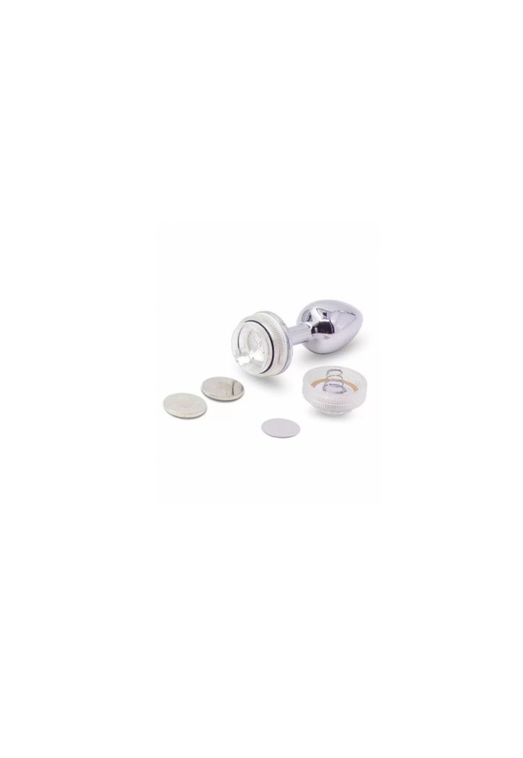Plug Anal Luz Led Metalizado Dilatador Anal Control De Luces-5